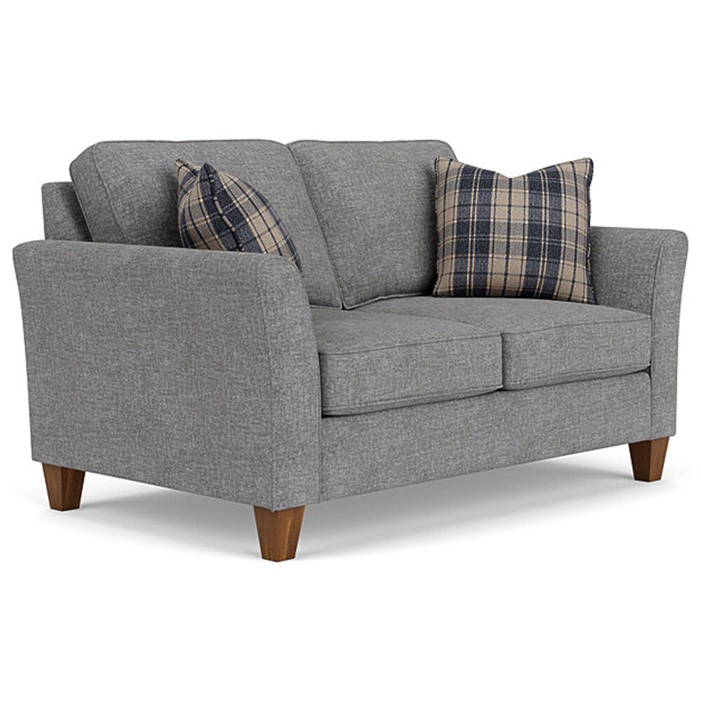 Flexsteel South Haven Stationary Loveseat in Gray Charcoal, , large
