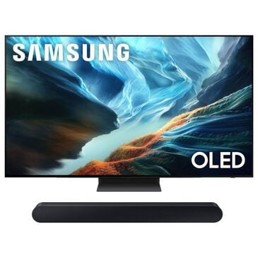 Samsung 48" Class S90H Series OLED 4K UHD Vision AI - Smart TV with S-Series 5.0 Channel Soundbar in Graphite Black and Black, , large