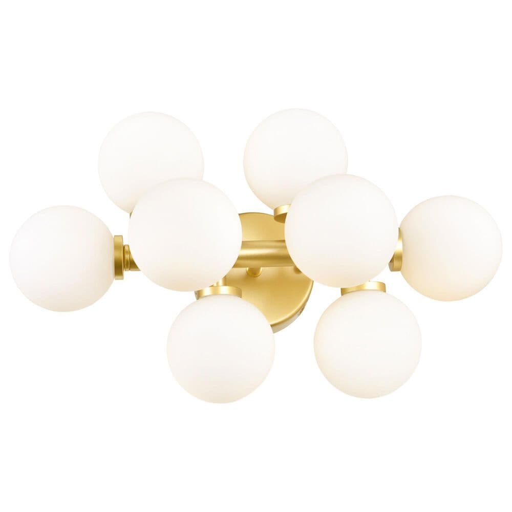 CWI Lighting Arya 8-Light Vanity Light in Satin Gold, , large