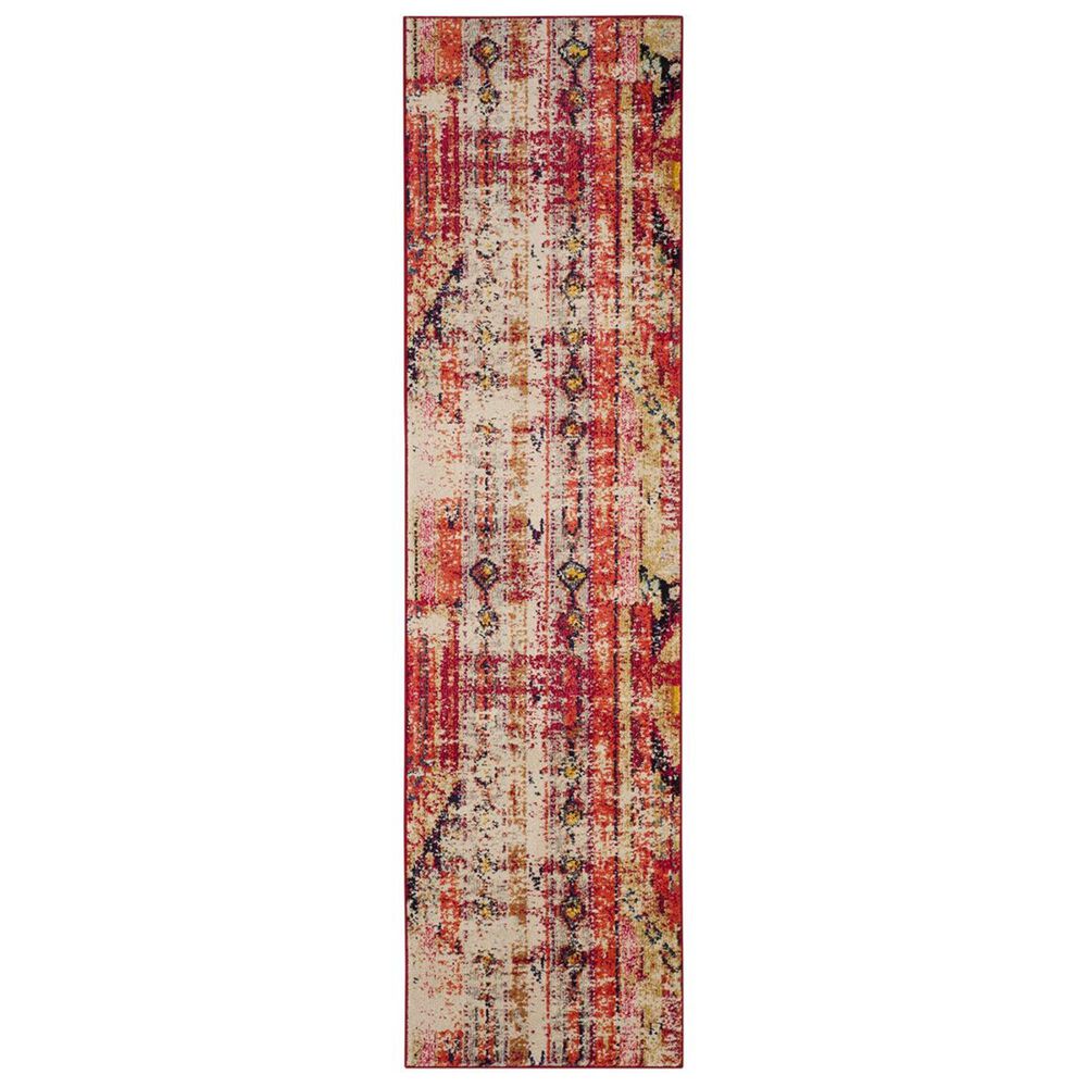 Safavieh Monaco MNC222D-212 2&#39;2&quot; x 12&#39; Magenta/Multi Runner, , large