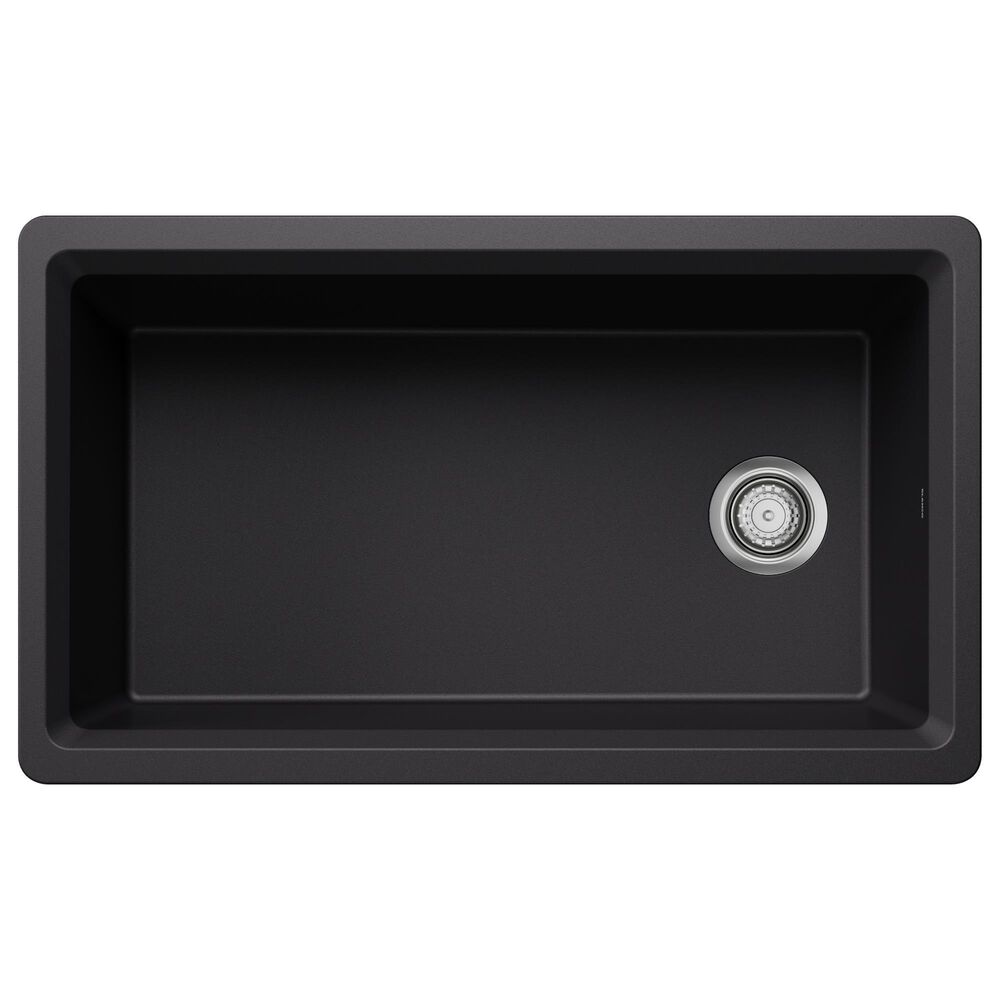 Blanco Inteos 33" Single Bowl Kitchen Sinks in Coal Black, , large