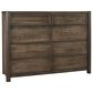 Vaughan Bassett Crafted Oak Dresser and Mirror in Aged Gray, , large