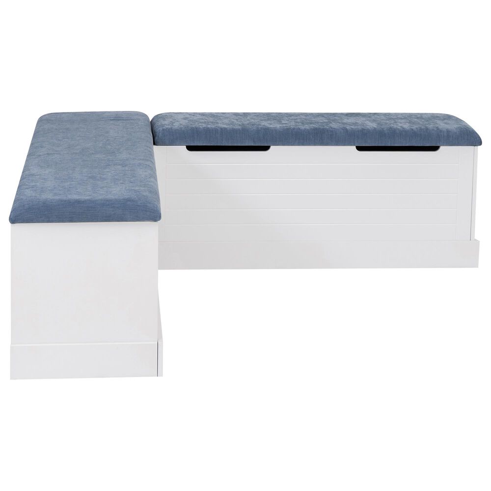 Linon Home Decor Nova Corner Nook in White, , large