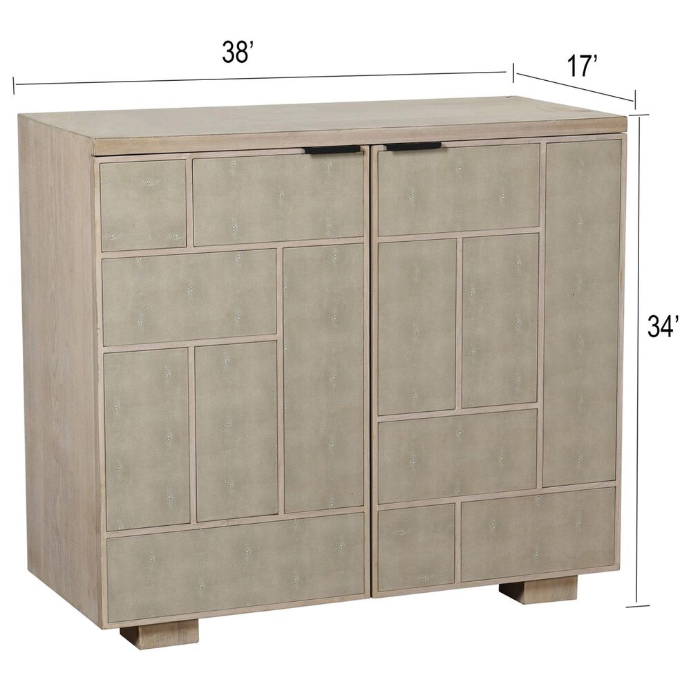 Flair Industries Adeline 2-Door Cabinet in Light Cream, , large