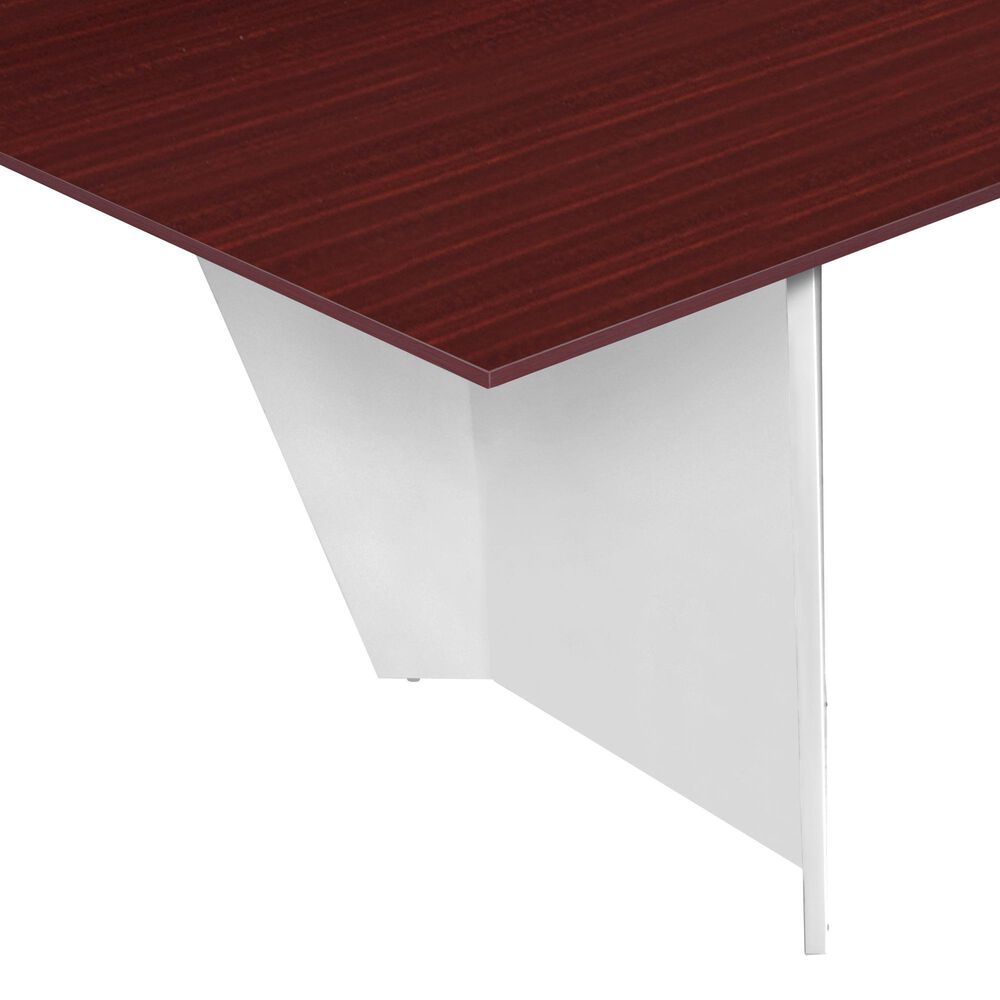 Regency Global Sourcing Array 96" Conference Table in White and Mahogany, , large