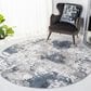 Safavieh Century 8" Round Grey and Blue Area Rug, , large