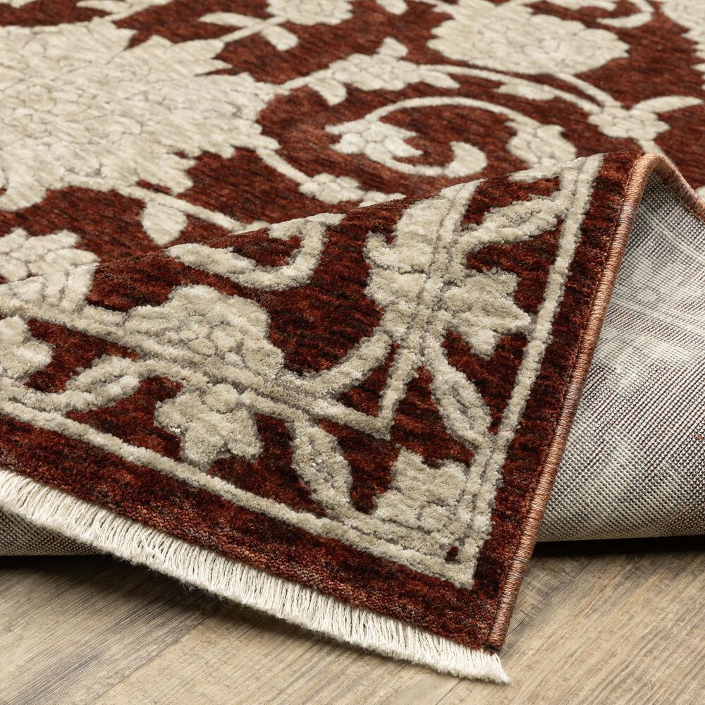 Oriental Weavers Capella Red and Beige 9&#39;10&quot; x 12&#39;10&quot; Area Rug, , large