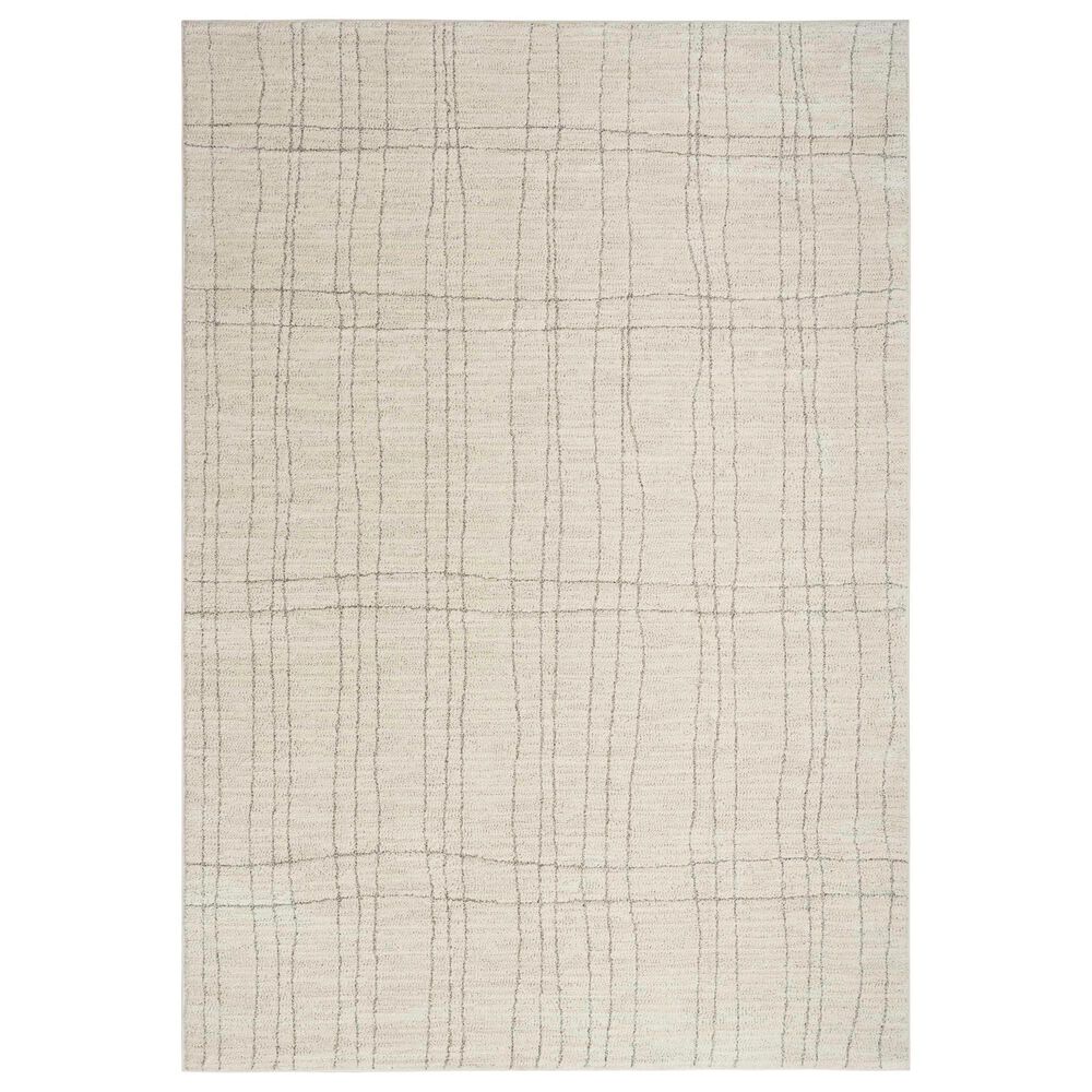 Nourison Andes AND03 3"11" x 5"11" Ivory and Grey Area Rug, , large