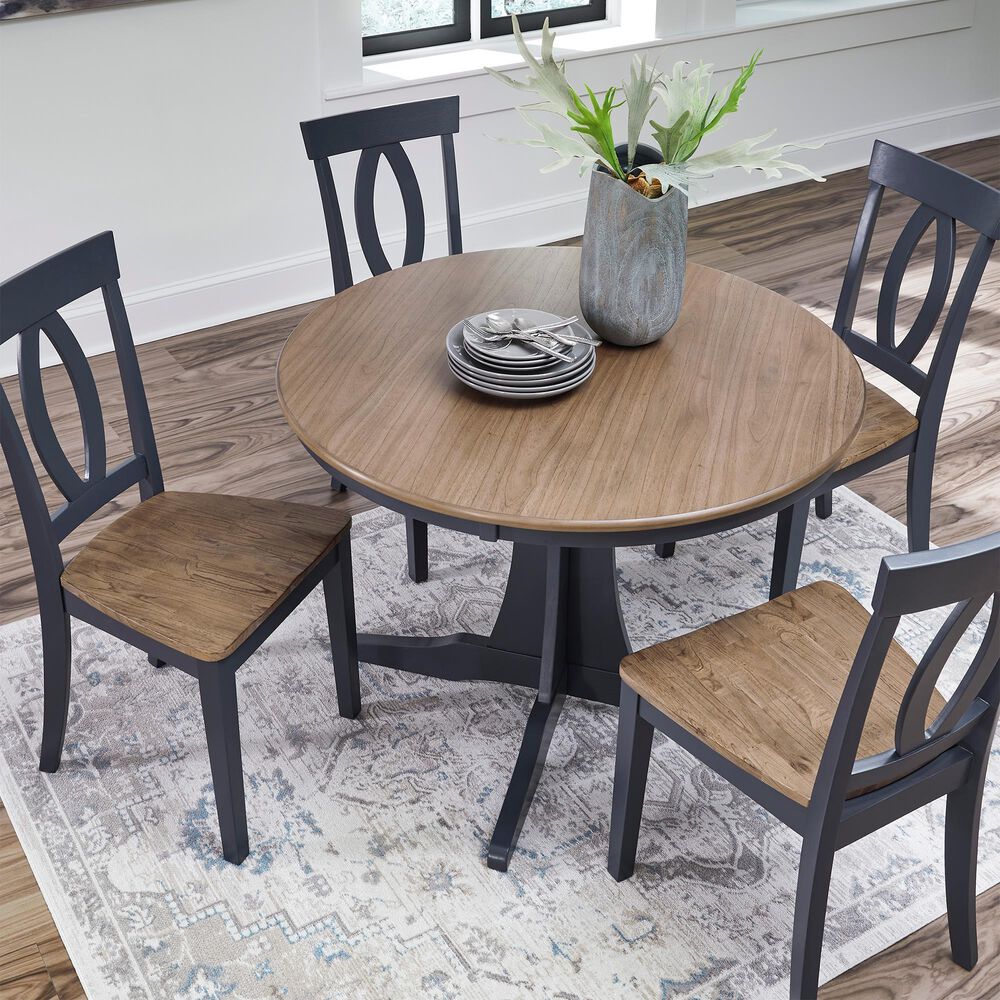 Ashley Landocken 5pc Dining Set in Brown/Blue, , large