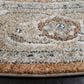 Safavieh Jasmine 5"3" Round Orange and Grey Area Rug, , large
