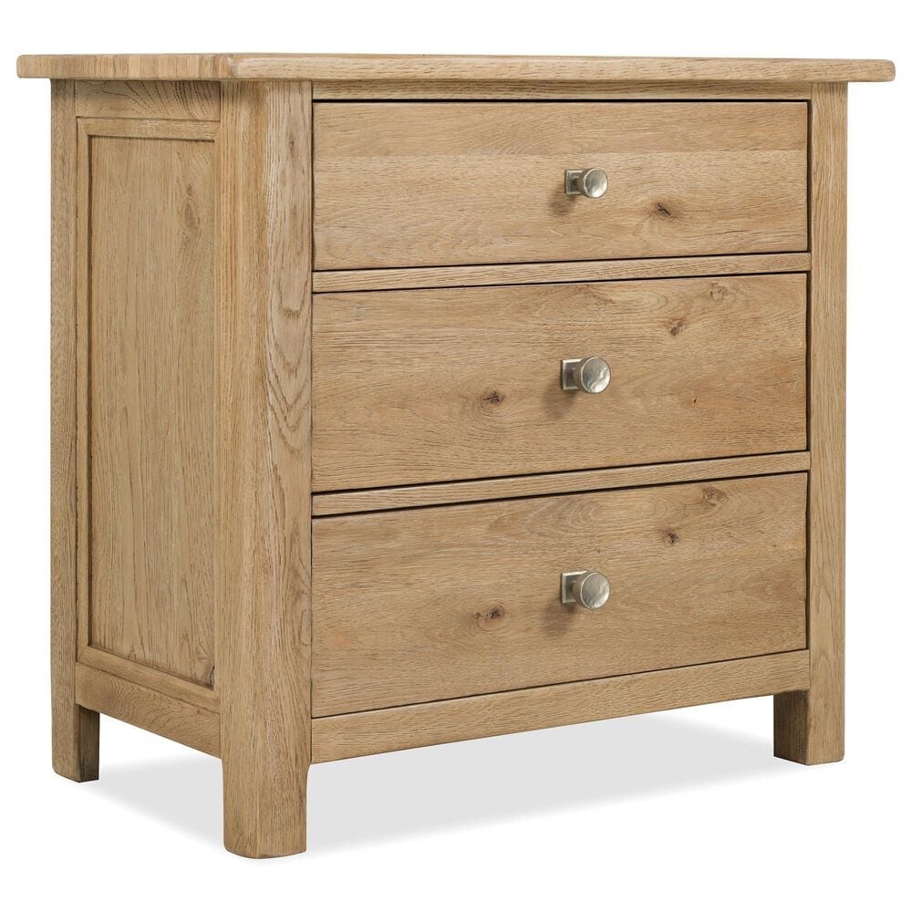 Hooker Furniture Driftwood 3-Drawer Nightstand in Buckboard, , large