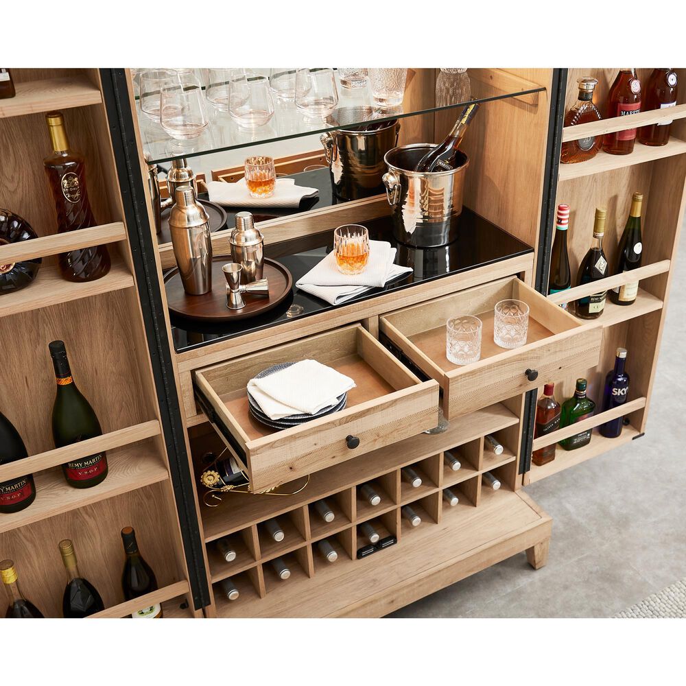 Imperial Fulton Bar Cabinet in Reclaimed Oak, , large