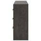 Ashley Prendonea 6-Drawer Dresser and Mirror in Charcoal, , large