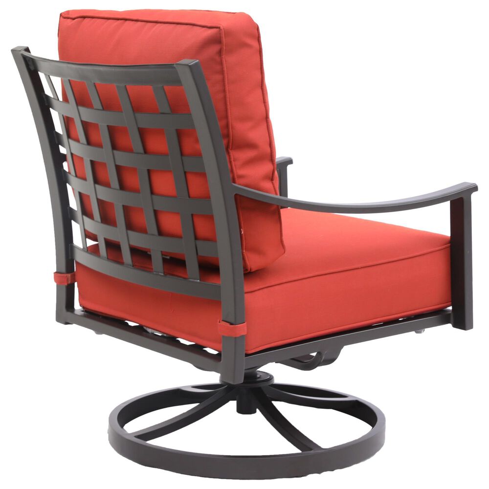 GatherCraft Presidio 5-Piece Round Firepit Chat Set in Linen Terracotta, , large