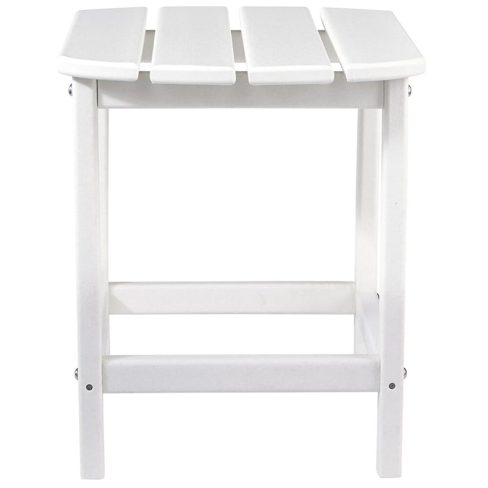 Ashley Sundown Treasure Rectangular End Table in White, , large