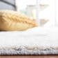 Safavieh Martha Stewart Lucia Shag MSR0728A 2"6" x 3"9" White and Light Grey Area Rug, , large