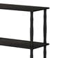 HOMLUX Turn-N-Tube 4-Tier Corner Open Storage Bookshelf in Espresso and Black, , large