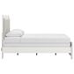 Ashley Zuraleus 4-Piece Queen Upholstered Panel Bedroom Set in Matte White, , large