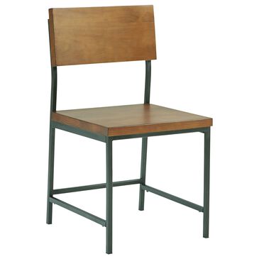 Tiddal Home Sawyer Side Chair in Java Pine and Gunmetal, , large
