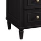 James Martin Vanities Lorelai 36" Single Vanity in Black Onyx with 3 cm Victorian Silver Quartz Top, , large