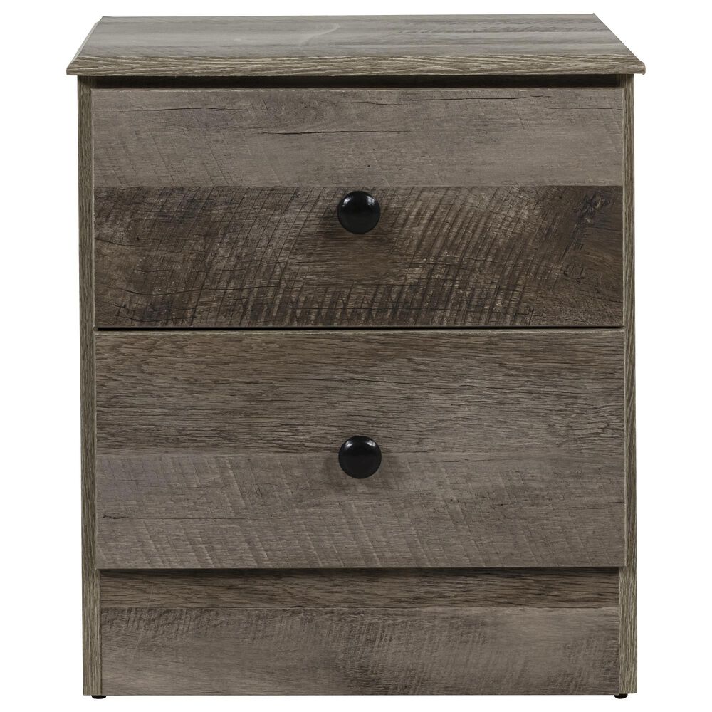 Seven Stars Brinkley 2-Drawer Nightstand in Manslough Oak, , large
