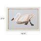 Creative Coop Dreamy 19.5" x 27.5" Swan Wall Art in Multicolor, , large