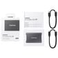 Samsung 1TB T7 Portable SSD in Titan Gray, , large