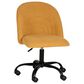 Linon Home Decor Skyla Swivel Office Chair in Yellow, , large