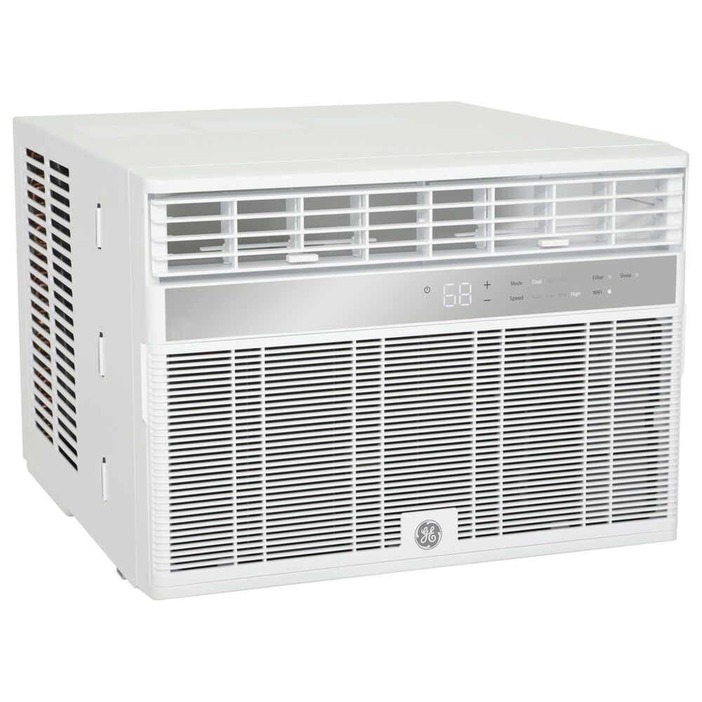 GE Appliances 12000 BTU Smart Electronic Window Air Conditioner with Eco Mode in White, , large