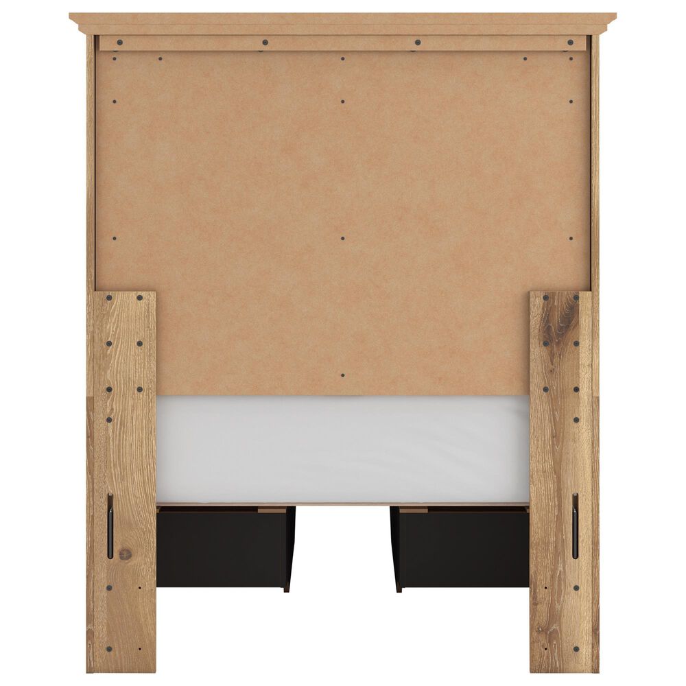 Ashley Makidern 4-Piece Twin Storage Bedroom Set with Four Drawers in Natural Brown, , large