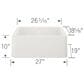 Blanco Ikon 27" Apron Single Bowl Farmhouse Sink in White, , large