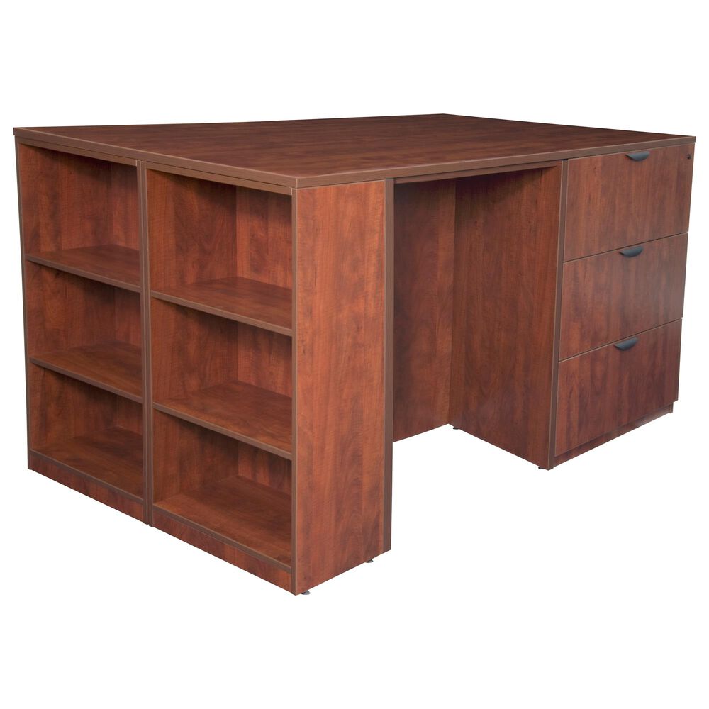 Regency Global Sourcing Legacy Medium 5-Piece Stand Up Office Set in Cherry, , large