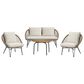 Mayberry Hill Grace 4-Piece Patio Conversation Set in Beige, , large