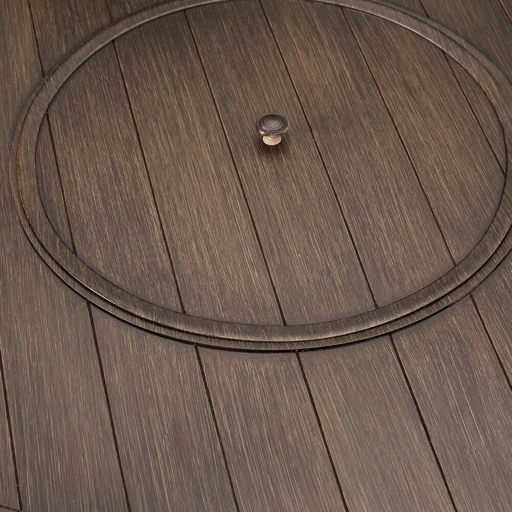 Ashley Paradise Trail 5-Piece Fire Pit Chat Set in Beige, , large