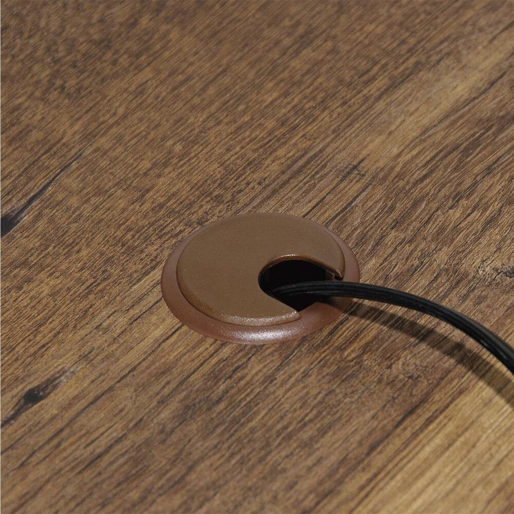 Sauder Palladia L-Shaped Desk in Vintage Oak, , large