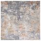 Safavieh Aston 6"7" Square Grey and Gold Area Rug, , large