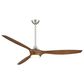 Minka-Aire Pierce 65" LED Smart Ceiling Fan in Brushed Nickel, , large