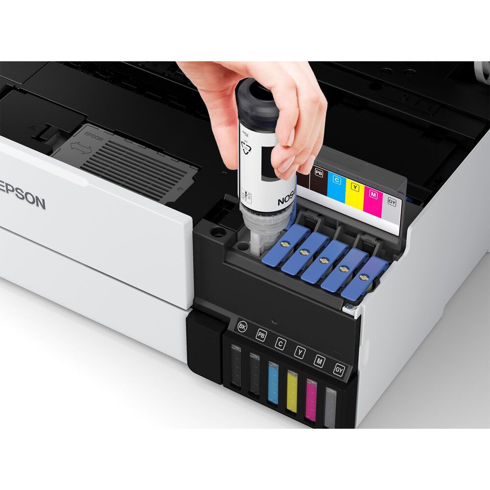 Epson EcoTank Photo ET-8550 All-in-One Wide-Format Supertank Printer in White, , large
