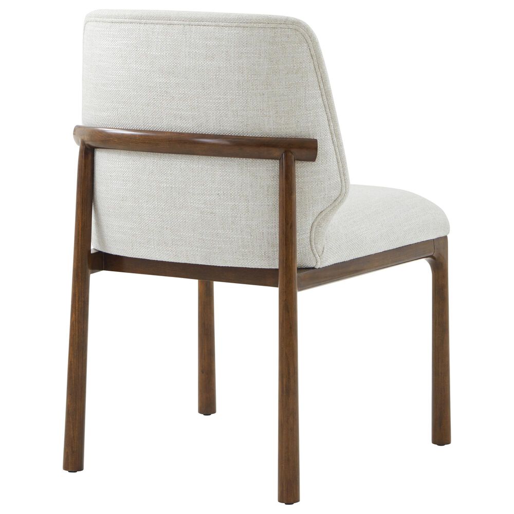 Theodore Alexander Kesden Side Chair with Halo Upholstered in Pyramid Brown, , large