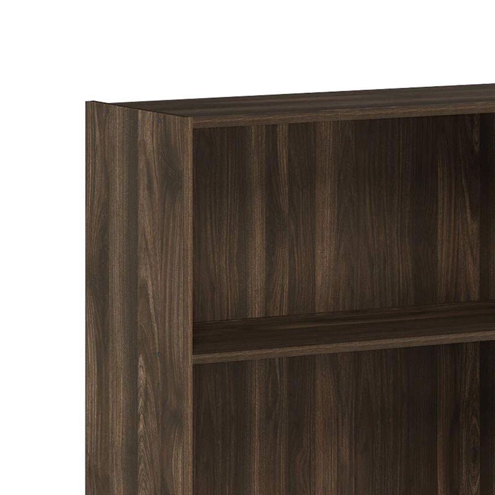 HOMLUX 4-Tier Open Shelf Bookcase in Columbia Walnut, , large