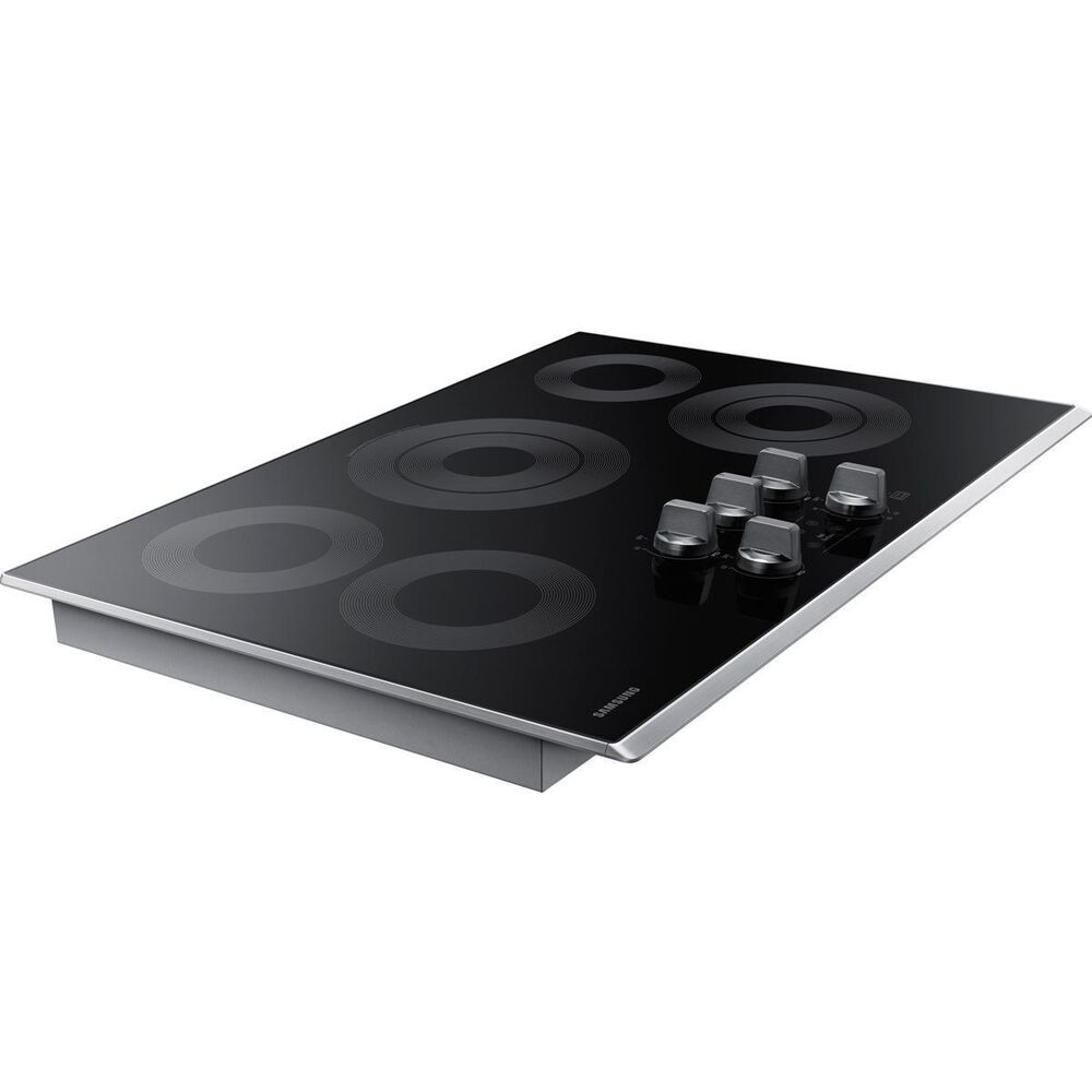 Samsung 30&quot; Electric Cooktop With Rapid Boil Burner in Stainless Steel, , large