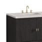 James Martin Vanities Myrrin 36" Vanity in Carbon Oak with 3 cm Eternal Jasmine Pearl Quartz Top, , large