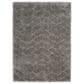 Nourison Dreamy Shag Chevron 7"10" x 9"10" Grey Area Rug, , large