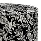 Rifle Paper Co Crafted by Cloth and Company Billie Ottoman in Canopy Black/Cream, , large
