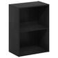 HOMLUX 2-Tier Cube Compact Storage Shelf Organizer Bookcase in Blackwood, , large