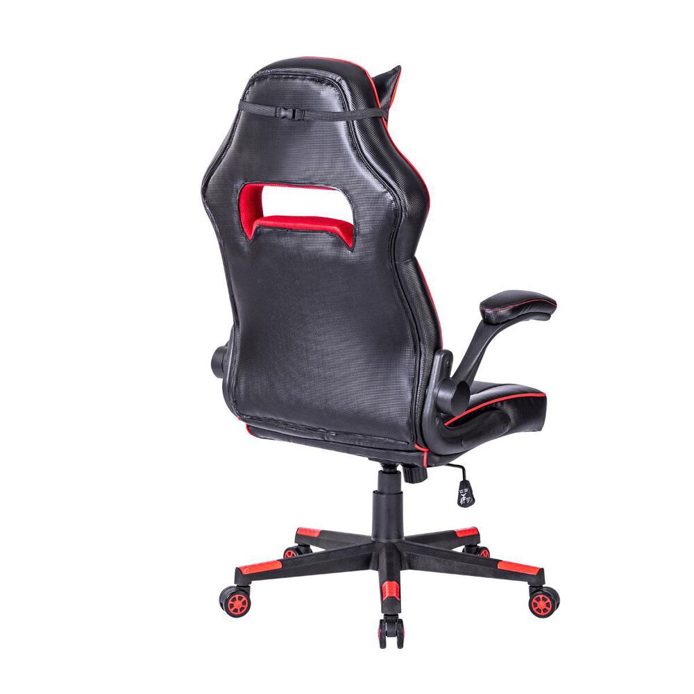 New Era Holding Group LTD Racing Gaming Office Chair in Red and Black, , large