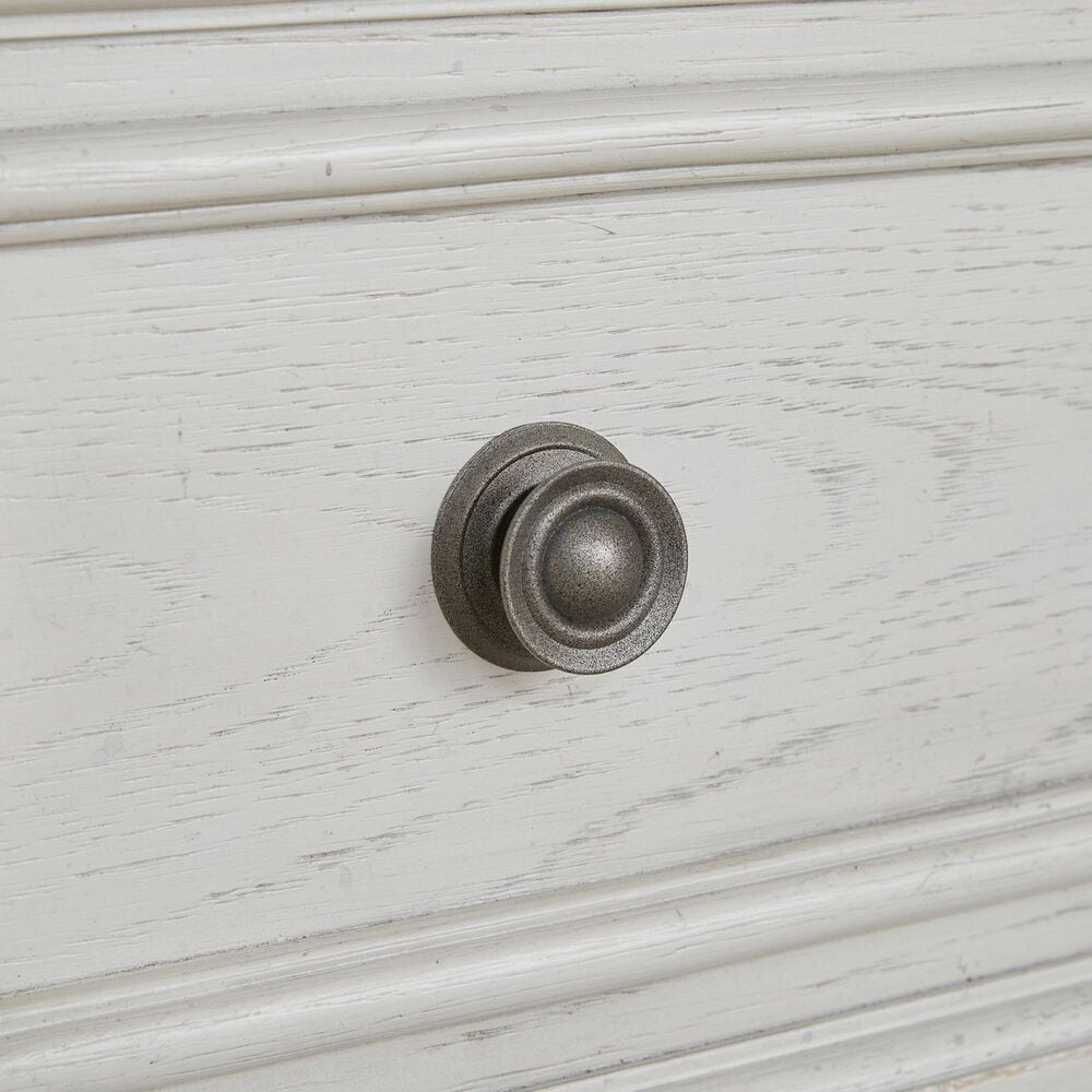 Ashley Robbinsdale 5 Drawer Double Knob Chest in Antique White, , large