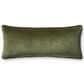 Loloi Liza 13" x 35" Lumbar Throw Pillow in Dark Green, , large