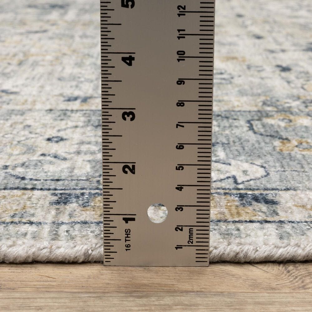 Oriental Weavers Windham WIN01 Ivory and Blue 6&#39; x 9&#39; Area Rug, , large