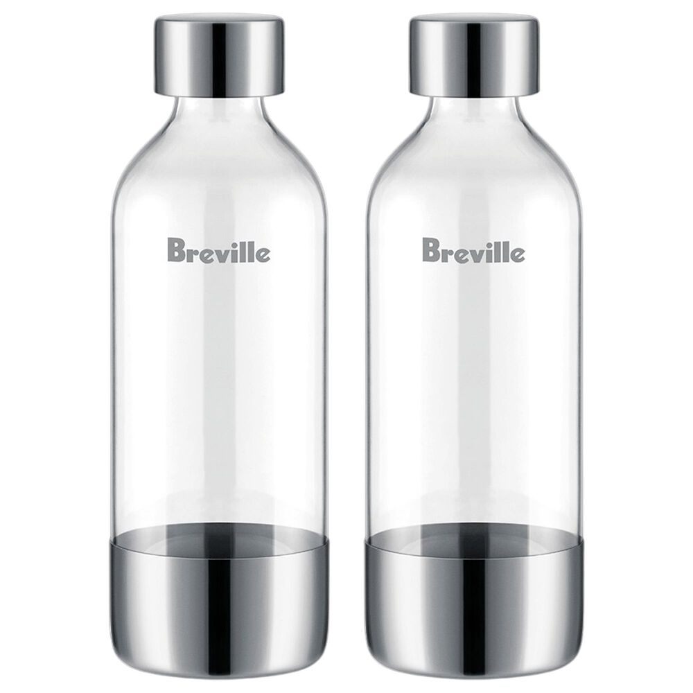 Keystone InFizz 1-Liter Bottles for Carbonated Drinks in Brushed Stainless Steel (Set of 2), , large